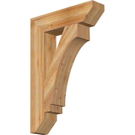 Ekena Millwork Imperial Slat Rough Sawn Bracket, Western Red Cedar, 6"W x 26"D x 38"H BKT06X26X38IMP06RWR